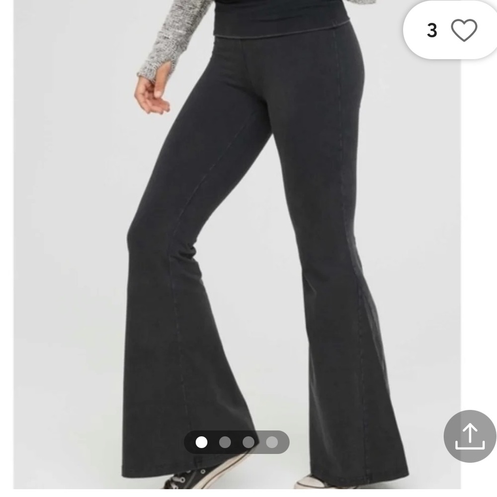 OFFLINE By Aerie Real Me High Waisted Foldover Super Flare Legging